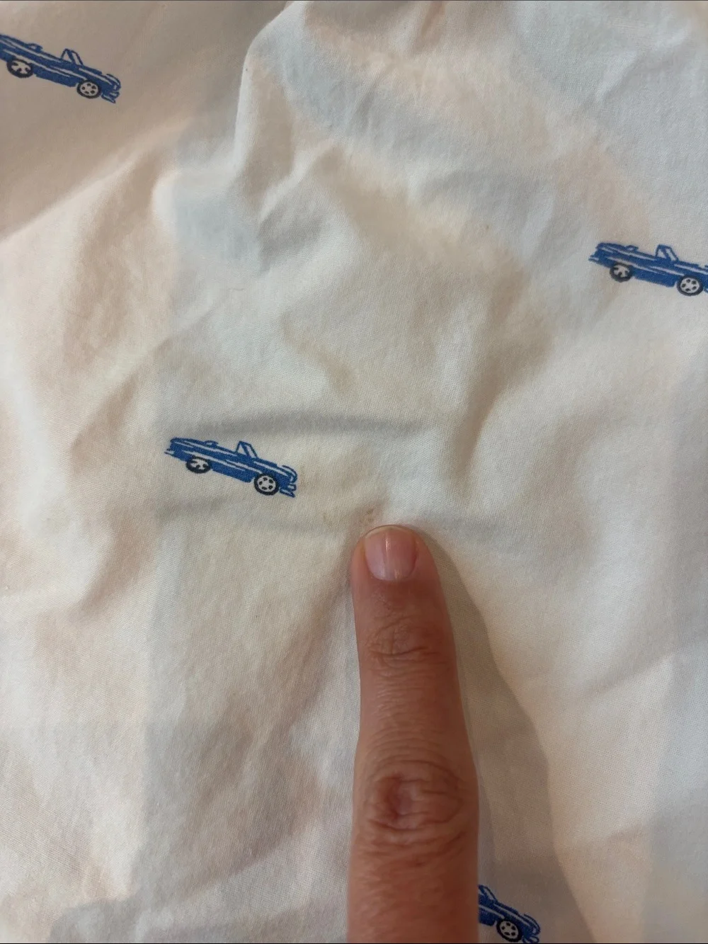Janie and Jack White Button-Up Shirt with Blue Cars & Coordinating Shorts 12-18